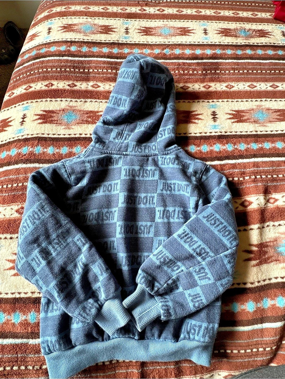 Nike Kids Blue Graphic Hoodie